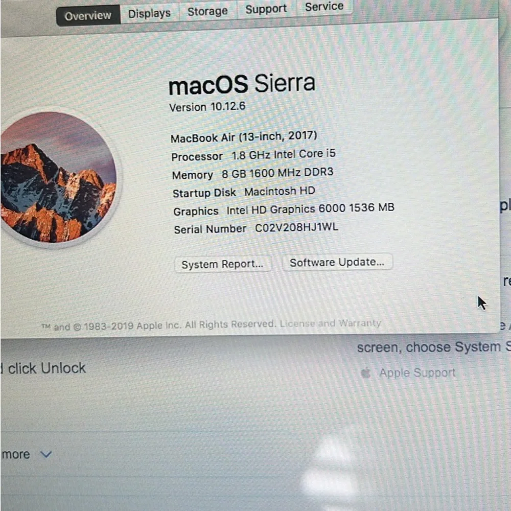 Apple MacBook Air 13” 2017 EXCELLENT CONDITION